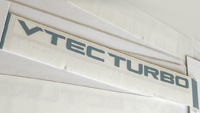 'VTEC TURBO' Decal Sticker Genuine 75717-TGH-C01